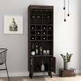 thumbnail image 2 of Double Door Cabinet, 9 - Glass Stemware Rack, 12 Wine Racks - Ideal for Storing Wine and Glasses, 2 of 5