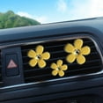 thumbnail image 3 of Tkrady 3pcs Flowers Car Air Freshener Vent Clips,Cute Pink Daisy Flower Car Accessory for Air Freshener with Car Scent,Sweet Girly Vehicle Fresheners Gift, Women Car Air Fresheners, 3 of 6