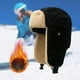 thumbnail image 4 of Sombrero de bombardero de invierno Gorra de esquí Orejeras a prueba Clima frío Térmico Cálido Trapper Sombrero para Escalada Negro, 4 of 8