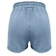 thumbnail image 5 of Pantalones cortos de lino Augper para mujer, informales, cómodos, de verano, con cintura elástica y cordón ajustable, ligeros, tipo bermuda, con bolsillos., 5 of 5