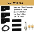 thumbnail image 2 of GUYUTING High Quality Generator Filter Kit Air Fuel Filter Spark Plug Combo for EB2000iT1 EU2000 EU2200i Backup Generators, 2 of 9