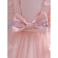 thumbnail image 6 of Haitryli Baby Girls Birthday Party Tulle Dress Sleeveless Tutu Bowknot Princess Dresses Pink 80, 6 of 7