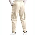 thumbnail image 3 of Guluxicc Men's Cargo Pants with Multi Pocket Elastic Waist Drawstring Jogger Trousers for Running Everyday Fall Winter, 3 of 8