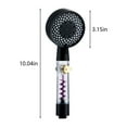 thumbnail image 3 of Handheld Shower Head, High Pressure Turbo Pressurized Shower, Anti-Clogging Nozzles, Easy to Clean, One-Hand Operation, Easy Installation, Universal Connector, 3 of 6