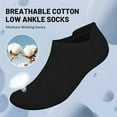 thumbnail image 7 of 6 Pairs No Show Socks for Men,Mens Low Cut Invisible Ankle Socks,Non Slip Cotton Casual Sneaker Trainer Socks with Arch Support(7-13), 7 of 7