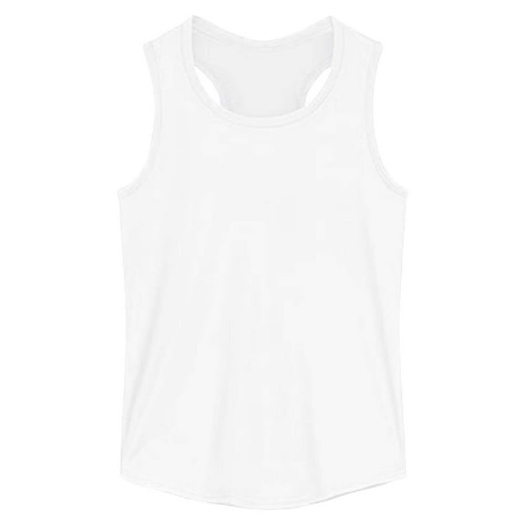 Daznico Girls Tank Tops for Summer Comfort Stretchy Sleeveless Casual Wear Soft Blend Breathable Loose Fit for Daily Outdoor Activities,13-14 Years