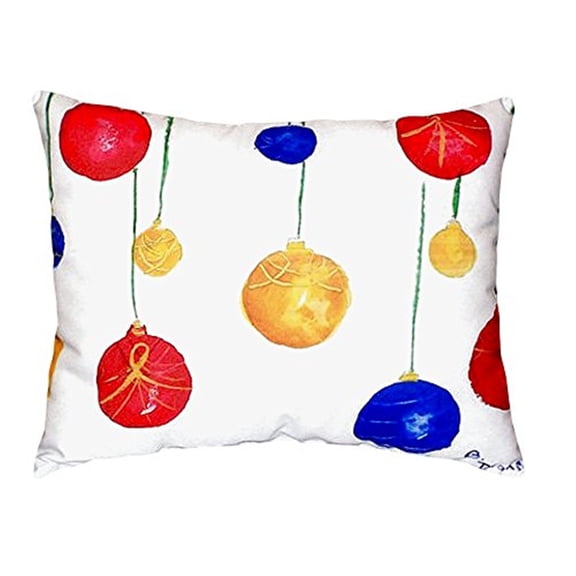 Christmas Ornaments Indoor/Outdoor Lumbar Pillow