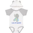 thumbnail image 3 of Inktastic I Love My Grammy Elephant Boys or Girls Baby Bodysuit, 3 of 5