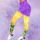 thumbnail image 1 of MKLEKYY Vestido deportivo mujer Pantalones de Yoga deportivos informales para mujer mallas de moda con estampado colorido 1934, 1 of 3