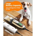 thumbnail image 6 of Dog Clippers and Paw Trimmer Kit 2 in 1 Low Noise Cordless Dog Clippers for Grooming Pet Hair Trimmers for Small and Large Dogs Cats Animals, 6 of 7