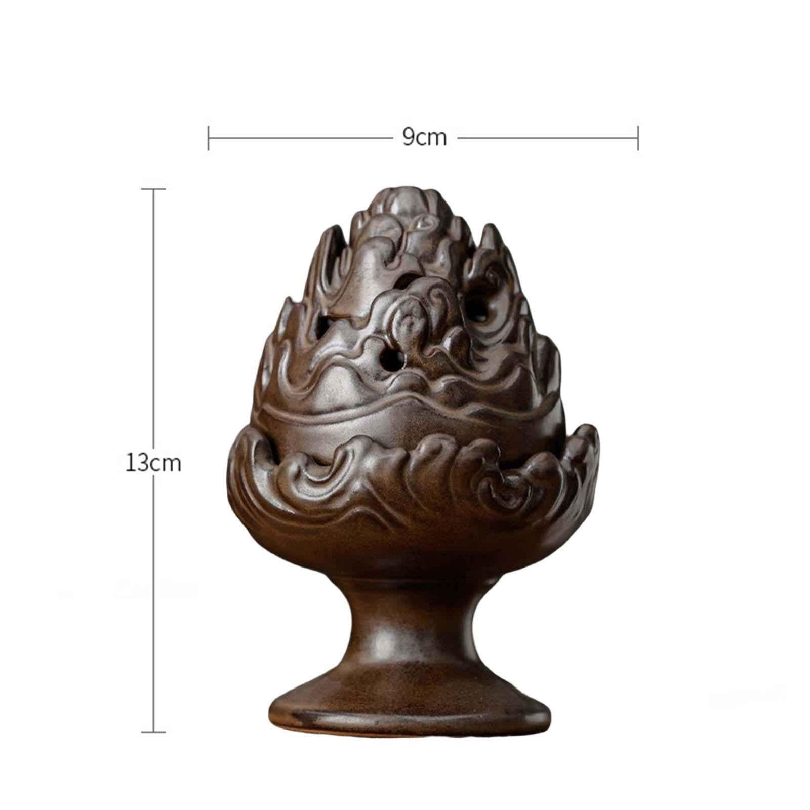 WLPZXP Incense Burner Aroma Stove Porcelain Incense Holder Coil or Cones for Tea House Antique