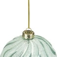 thumbnail image 4 of 4" Green Glittered Swirled Glass Christmas Ball Ornament, 4 of 5