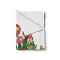 thumbnail image 2 of Cactus Soft Flannel Fleece Throw Blanket, Saguaro Cask Hedge Hog Prickly Pear Opuntia Tropical Botany Garden Plants Print, Cozy Plush for Indoor and Outdoor Use, 70" x 90", Multicolor, by Ambesonne, 2 of 5