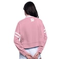thumbnail image 2 of Women's Starter  Pink Denver Broncos Power Play Cropped Pullover Sweatshirt, 2 of 2