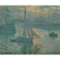 thumbnail image 3 of Monet, Claude 14x12 Black Modern Framed Museum Art Print Titled - Sunrise (Marine), 3 of 5