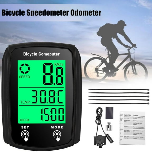QHUDLV Mountain Bike Speed Computer Waterproof Bicycle Odometer B4L
