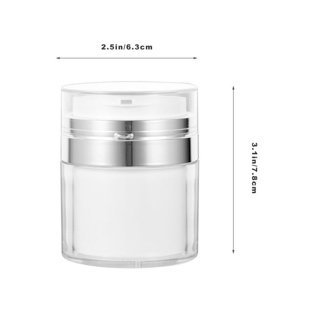 2pcs Airless Pump Cosmetics Cream Jars Empty Makeup Cosmetics