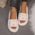 thumbnail image 3 of Fuzzy Slippers Ofreoo Women's Fashion Casual Winter Home Indoor Cotton Slippers, 3 of 8