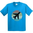 thumbnail image 3 of Inktastic Airplane Pilot Vintage Sunset Youth T-Shirt, 3 of 5