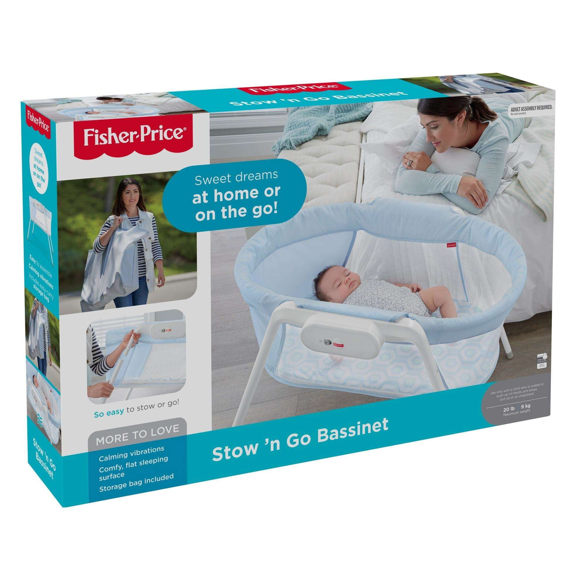 fisher price stow n go bassinet batteries