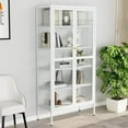 thumbnail image 1 of vidaXL Vitrine Blanche 90x40x180 cm Acier et Verre Trempé, 1 of 5