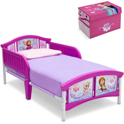 Disney Frozen Toddler Bed with BONUS Collapsible Toy Box