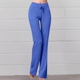 thumbnail image 2 of Women Pants Casual Yoga Straight Leg Comfy Drawstring Lounge Running Long Active Sweat Plus Size Cargo Trousers, 2 of 6