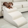 thumbnail image 1 of 15.7 Inch Dog Stairs for Small Medium Dogs – Wide Non-Slip Pet Steps for Standard Beds & Couches, High Density Foam with Gentle Slope for Senior Pets, Machine Washable, 1 of 8