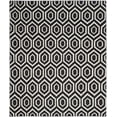 thumbnail image 2 of Safavieh Dhurries Bianca Geometric Area Rug, Black/Ivory, 8' x 10', 2 of 8