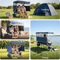 thumbnail image 6 of ABORON Oversized Loveseat Camping Chair for Two with Detachable Cooler Bags, UPF 50+ Canopy, Portable Folding Canopy Camping Chair with Cup Holders, Double Camping Chair for Outdoor Beach Lawn Picnic, 6 of 8