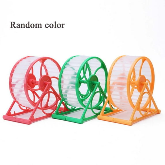 Rotatory Pet Product Gerbil Hamster Guinea Pig Jogging Pet Jogging Pet Toy Running Disc Running Round Wheel RANDOM COLOR