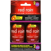 Cott Beverages Red Rain Berry Flavor Energy Shot, 2ct