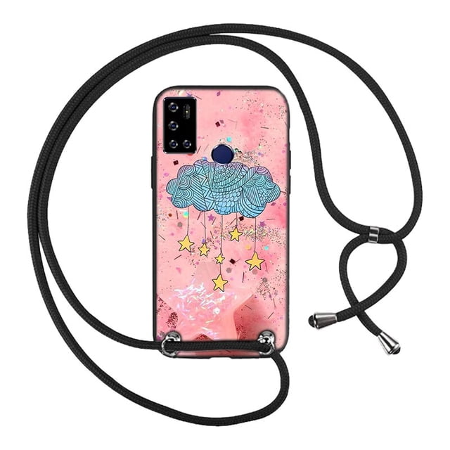 Funda con cordón para teléfono, carcasa con Collar para modelo 1B, 2020, 5002D, 1A, 1C, 2019, 1L, 1S, 3L, 1SE, 1V, 1X, 2018, 3X Fivean unisex