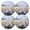 Blue, variant on Ryvnso Daisy Flowers Round Plate Mats Dining Table Placemat Set of 4 for Holiday Decoration