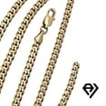 thumbnail image 5 of 14k Bonded Gold Chain and Bracelet, Best Unisex Gift for Mother, Father, Girlfriend, Boyfriend, Her, Him, 14K 24 Inches Cuban Chain Necklace by Artisan Jeweler, 5 of 5