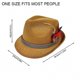 thumbnail image 3 of Beer Theme Pork Pie Hat Homburg Hat Feather Widget Lovely Gentlemen Headdress Hat Trilby for Gentlemen, 3 of 5
