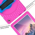 thumbnail image 4 of ELEHOLD for Walmart ONN 10.1 Inch 3rd Gen 2022 Rugged Case Honeycomb Pattern 360° Rotatable Kickstand Handstrap Shoulder Strap Shockproof Anti-Scratch Heavy Duty Case,(Model:100071485),Rose+Blue, 4 of 10