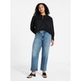 thumbnail image 2 of Time and Tru Women's Relaxed Boyfriend Jeans, 26" Inseam, Sizes 0-22, 2 of 6