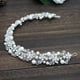 thumbnail image 3 of GOOHOCHY Diadema de cristal plateado con delicados diamantes de imitación para novia, tocado artificial para boda, diadema para novia, 3 of 7
