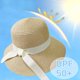 thumbnail image 4 of Beach Sun Straw Hats for Women, Summer Sun Protection Foldable Packable Wide Brim Hat, 4 of 5