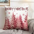 thumbnail image 2 of 4 Uds. Fundas Almohada Navideñas Estampadas Lino Fundas Almohada Decorativas 45x45cm, 2 of 9