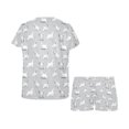 thumbnail image 4 of Conjunto de pijama corto para mujer con estampado de Scottish Terriers LKS3011, 4 of 4