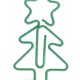 thumbnail image 1 of 100Pcs Fancy Paperclips Christmas Tree Style Anti Slip Multi Purpose Cute Paper Clips for Home School Office, 1 of 1