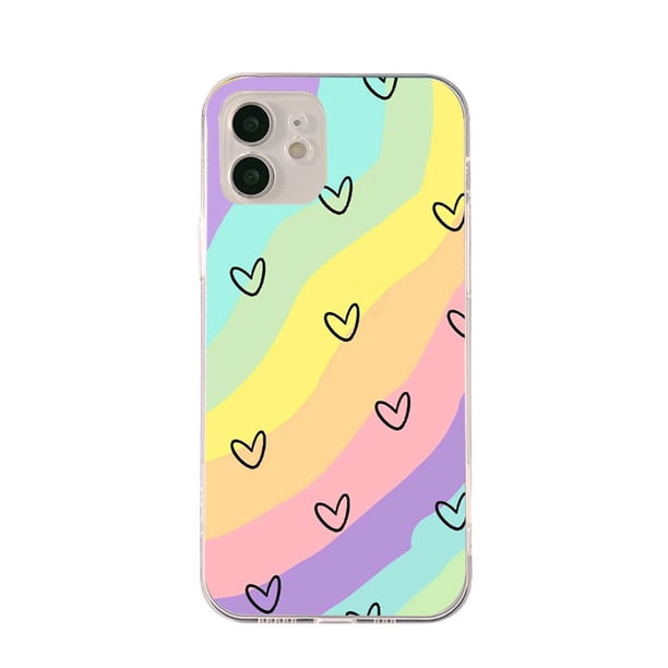 Funda De Silicona TPU Compatible Con Motorola Moto E7 20 S30 E7I Fusion E20 Pro Plus Edge Power Lite Suave PY-37 Belleza Del Arco Iris