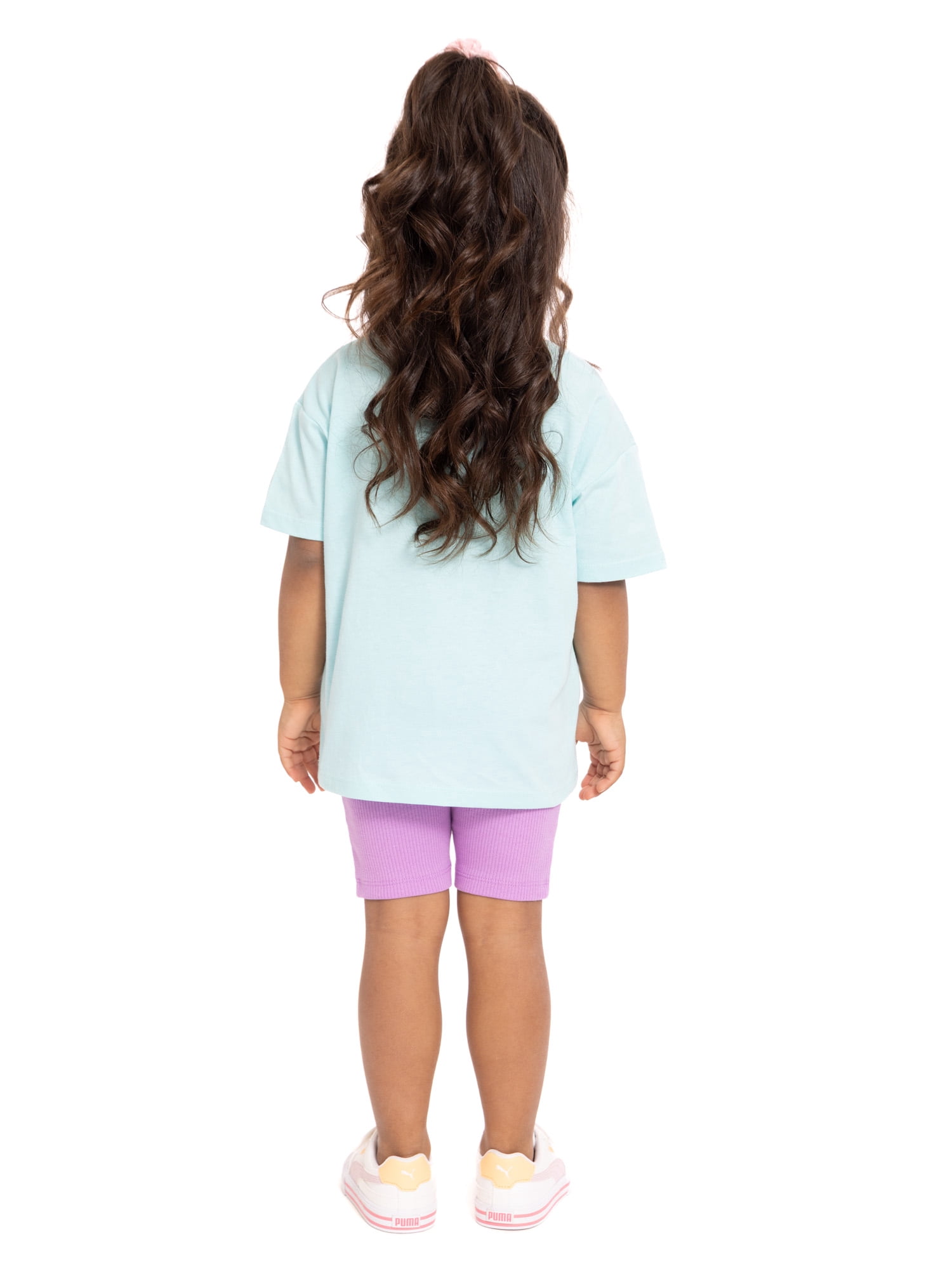 Stitch Toddler Girls Graphic Tee and Bike Shorts Set, 2-Piece, Sizes 12M-5T