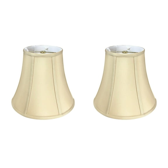 Royal Designs True Bell Lamp Shade, Beige, 6.5" x 12" x 10.5", Set of 2