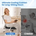 thumbnail image 4 of Donut Pillow for Tailbone Pain, Hemorrhoids - Cooling Gel Memory Foam Chair Seat Cushion Office, Home & Wheelchair, Ergonomic Pad Pregnancy, Sciatica, Coccyx (Large, ), 4 of 4