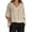 B-Khaki, variant on MuXiKeJi Clothes Tops for Women Summer V-Neck Tie Front Peasant Blouses Casual Puff Sleeve Loose-Fit Flowy Shirts Beach Vacation