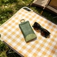 thumbnail image 5 of Dongrere Soft Leather Sunglasses case, Retractable Glasses Case Holder, Eyeglass Pouch Squeeze Top for Home Office Travel Use, 3.5x7 Inch, Green, 5 of 5