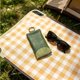 thumbnail image 5 of Estuche para gafas elástico colgante portátil de bolsa de almacenamiento con cuero sintético, resistente a rayones, impermeable, compacto y ligero en rosa, gris, verde., 5 of 5